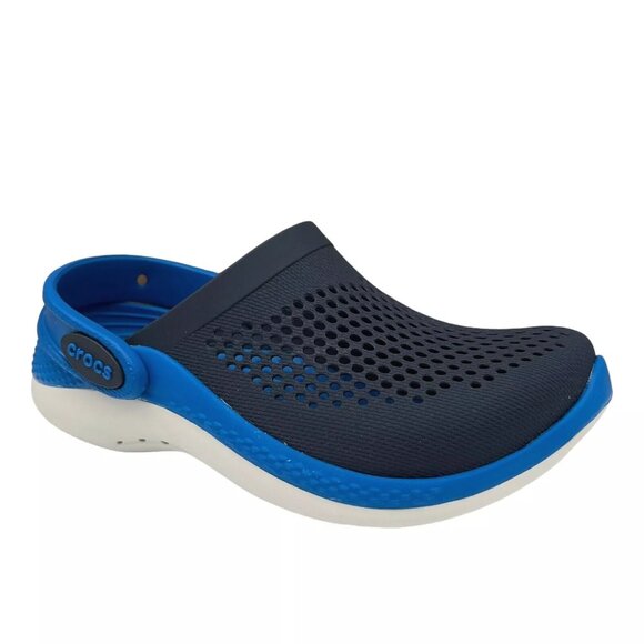 Crocs LiteRide Little Girls Slip-on Clogs Size 12-13 Navy Water Friendly & Comfy - Picture 3 of 16